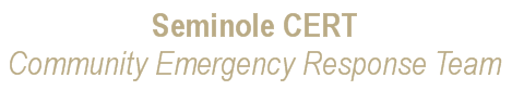 Seminole Community Emergency Response Team Banner