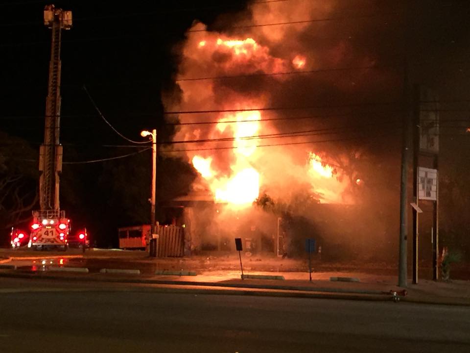 House Engulfed in Flames