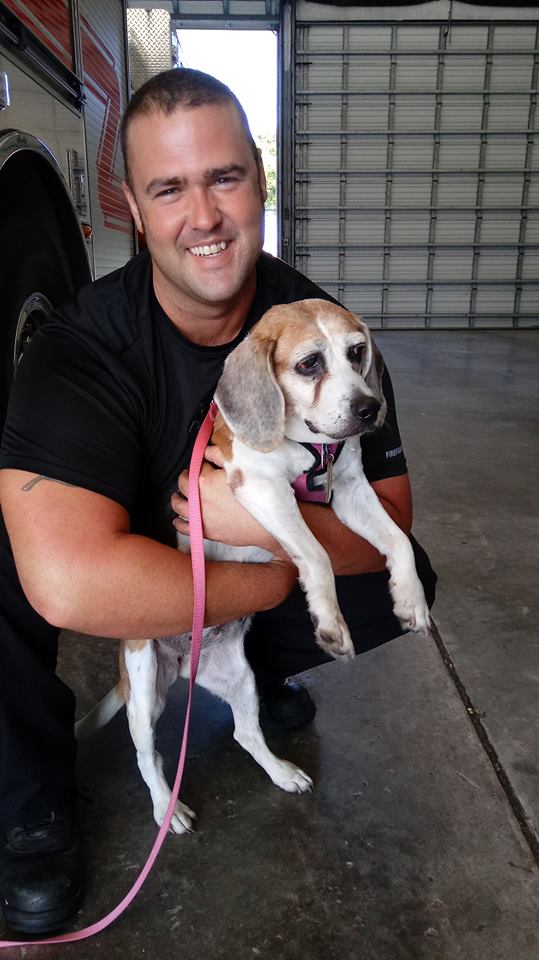 Firefighter & Puppy