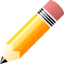 Pencil icon used as a bulletpoint for an item list